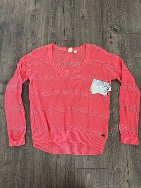Roxy Women's Coral Scoop Neck Open-Knit Sweater